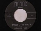 CHARLES PAGE: Sweet Little Girl / Love Is Not A Gamble 45 rare Rockabilly