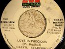 Calvil Bradford 45 MICRON Love Is Precious RARE ROOTS REGGAE LISTEN