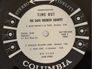 Time Out Dave Brubeck Quartet Columbia 6 Eye White Label Promo CS 8192