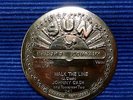 'Johnny Cash - I Walk the Line - Sun Records Label' Solid Brass Belt Buckle.