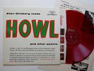 ALLEN GINSBERG howl - clean NM/EX RED wax original INSERT beat poetry fantasy