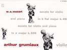 MINIGROOVE MOZART JUBILEE EDITION - HASKIL / GRUMIAUX SON. FOR VIOLIN K 454, 526
