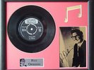 Roy Orbison Pretty Paper Genuine Record & Autograph Display
