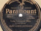 Paramount 12354 Blind Lemon Jefferson LONG LONESOME BLUES  78 rpm 1926