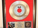 Falco, Maschine brennt, Platin Record, Schallplatte, Award, gold