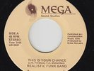Modern Soul Funk 45 - Realistic Funk Band - Your Chance - Mega - VG++ mp3 rare
