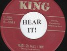 Wayne Raney HILLBILLY 45 (King 1058) Heads or Tails, I Win/Catfish Baby VG+