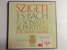 SZIGETI -6 SONATAS & PARTITAS - J S BACH - NM 3 LP BOX SET - VANGUARD BG 627/9