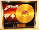 Metallica, Master Of Puppets, mit Cover, Gold Record, Schallplatte, Award