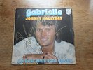 AUTOGRAPHE DEDICACE JOHNNY HALLYDAY FRENCH EP GABRIELLE