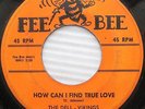 Del DELL VIKINGS How Can I Find A True Love Come Go With Me1956 doo-wop 45 w43