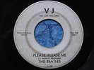 THE BEATLES -PLEASE PLEASE ME 45 orig VJ WHITE LABEL vee jay FROM ME TO YOU 1964
