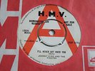 JOHNNY KIDD & PIRATES I'LL NEVER GET OVER YOU 45 DJ DEMO UK HMV 1963