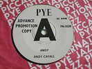 ANDY CAVALL ANDY / THERE WAS A BOY 45 DJ DEMO UK PYE 1963 RGM JOE MEEK