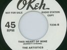 NORTHERN SOUL - ARTISTICS / TANGEERS - OKEH LABEL DEMO RI
