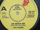 Keith Richards, “Run Rudolph Run”, DEMO 7”single, Rolling Stones, Mint vinyl