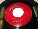 RICHARD BERRY w/GROUP WHAT YOU DO TO ME 45 7 EX- FLAIR 50'S R&B DOO WOP LISTEN