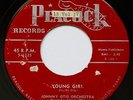 JOHNNY OTIS: YOUNG GIRL / ROCK ME BABY - GROUP R&B BLUES - PEACOCK 1625 45rpm