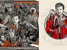 MONDO Guardians of the Galaxy Infinity Stone LP w/ Quill Handbill Poster Print