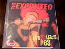 THE EXPLOITED Live At Leeds RARE limited Ed. RED VINYL LP /300 punk HARDCORE OOP