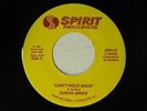 Sonya Grier 45 CAN'T HOLD BACK /TAKE ANOTHER CHANCE VG++new soul old sound NC'92