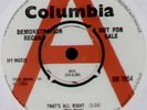 BLUE ACES THAT'S ALL RIGHT / TALK ABOUT MY BABY 1966 UK 