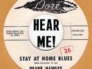 ROCKABILLY: DEANE HAWLEY-Stay At Home Blues/Like A Fool DORE -EDDIE COCHRAN SONG