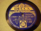 JAZZ ROY FOX ORCH AL BOWLLY I Found A Million Dollar Baby ENGDECCA 2610 E+