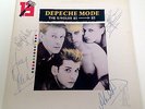 DEPECHE MODE THE SINGLES 81-85 VINYL LP. SIGNED BY ALL THE BAND