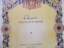 DINU LIPATTI Columbia 8560 PIANO 3x78 Set CHOPIN Sonata In B Minor ORIG ALBUM NM