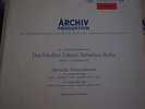 1st Ed. Archiv Red Stereo 3-LP 198186/187/188 Fournier/Bach 'Cello Suites' NM