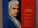 Andrea Chénier Autographed Copy by Franco Corelli 1968 Vinyl Records Complete