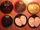 6 RARE Beatles vintage RECORD COASTERS: abbey road plus