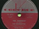 THE CHORDETTES (Mr. Sandman / I Don't Wanna See You Cry)    POP 78  RPM  RECORD