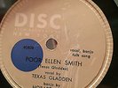 HOBART SMITH & TEXAS GLADDEN ASCH 1810-1811 COUNTRY 78 RPM RECORD E-