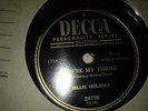BILLIE HOLIDAY - CRAZY HE CALL ME/YOUR MY THRILL AMERICAN ISSUE RARE 78 RPM