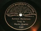 ANTIQUE VICTOR MONARCH 3340 78 RPM RECORD HAYDN QUARTET KATHLEEN MAVOURNEEN