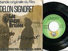 3 Autographes de SIMONE SIGNORET, ALAIN DELON et JEAN MICHEL JARRE sur BO Film