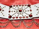 ELVIS STYLE RUBY CRYSTAL CONCERT  BELT ONLY (£94.50)
