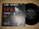 LISTEN - 45 + PS UK- NORTHERN SOUL POPCORN - LEN BARRY - 1-2-3 - BULLSEYE