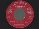 NELSON SANDERS this love is here to stay RARE NORTHERN SOUL 45 on LA BEAT