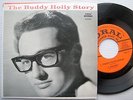 the BUDDY HOLLY story 4 track Extended Play 1959 ROCKABILLY 45 ep PS cc763