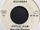 Walter Rhodes 60s R&B dancer on Mascot   Uncle Sam   Hear it