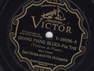 78 RPM -  Earl Hines & Orch. - VICTOR V-38096 - Grand Piano Blues & Blue Nights