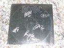 Vintage Signed AC/DC RARE Back In Black Vinyl LP Record x 5 Inc COA