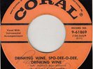 50s Rock N Roll Rockabilly JOHNNY BURNETTE drinking wine U.S. 7