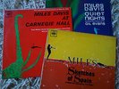3 x MILES DAVIS LP - sketches of spain, quiet nights & at carnegie hall jazz bop