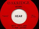 THE CREEP: Betty Lou's Got A New Tattoo / I'm Wise 45 RARE TEXAS GARAGE, EX