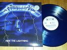 METALLICA Ride the Lightning BLUE LP Limited 65/80 (Iron Maiden AC/DC Kiss)