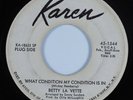 Northern Soul 45 BETTY LAVETTE What Condition My Condition Is In KAREN HEAR